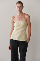 Women Butter Linen Tube Top