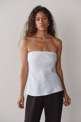 Women Powder Linen Tube Top