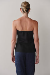 Women Jet Linen Tube Top