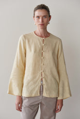 Women Butter Linen Loop Shirt