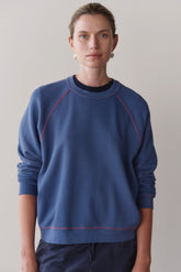 Women The Eco-Terry Contrast Stitch Sweatshirt