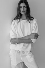 Women Powder Eco-Terry Crewneck