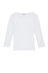 Women Powder Baby Rib Boat Neck