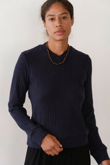 Women The Sweater Rib V-Neck