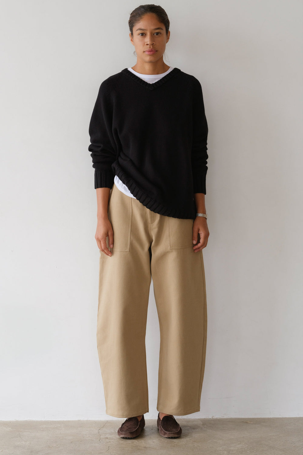 Women The Cotton Cashmere V-Neck Sweater