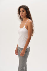 Women Powder Pointelle Cami Tank