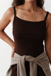 Women The Pointelle Square Neck Tank