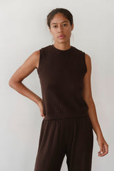 Women The Sweater Rib Shell