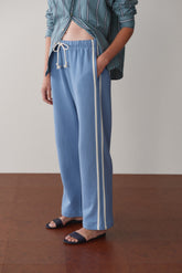 Women The Eco-Terry Stripe Crop Pant