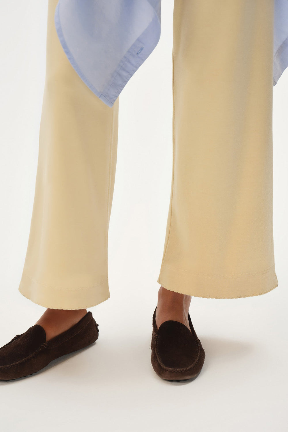 Women The Baby Rib Scallop Pant