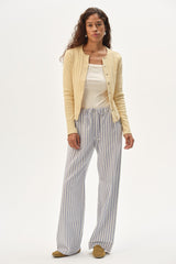 Women The Oxford Stripe Drawstring Pant