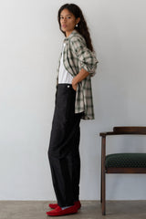 Women The Silk Taffeta Cigarette Pant
