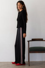Women The Silk Stripe Simple Pant