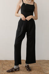 Women The Pointelle Simple Crop Pant