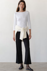 Women The Baby Rib Scallop Pant