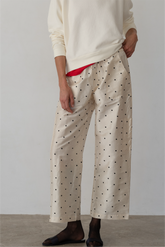 Women The Silk Taffeta Polka Cargo Pant