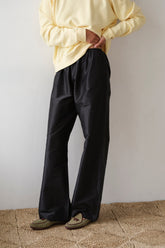 Women The Silk Taffeta Simple Pant