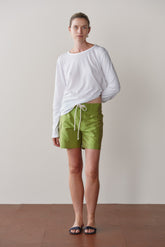 Women Pistachio Taffeta Board Short