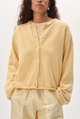 Women The Cotton Knit Roll Cardigan