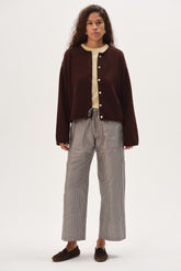 Women The Cotton Knit Roll Cardigan
