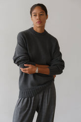 Women The Cotton Cashmere Crewneck Sweater