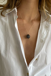 Women The June 20" Black Pearl Necklace