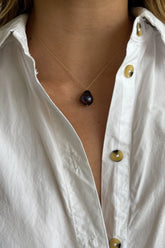 Women The June 16" Black Pearl Necklace