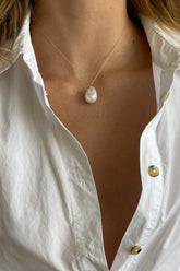 Women The June 16" White Pearl Necklace