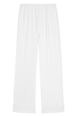Women Powder Baby Rib Scallop Pant