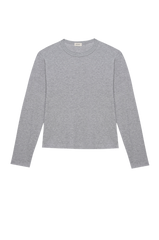 Women Heather Grey Jersey Long Sleeve