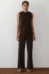 Women The Sweater Rib Simple Pant
