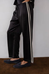 Women The Silk Stripe Crop Pant