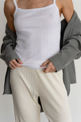 Women The Pointelle Square Neck Tank
