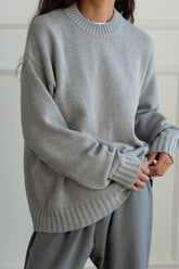 Women The Cotton Cashmere Crewneck Sweater