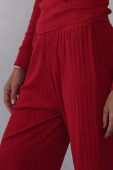 Women The Pointelle Simple Crop Pant