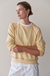 Women The Eco-Terry Contrast Stitch Sweatshirt