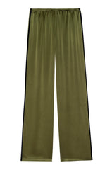 Women The Silk Stripe Simple Pant