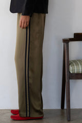 Women The Silk Stripe Simple Pant