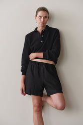 Women Jet Linen Short