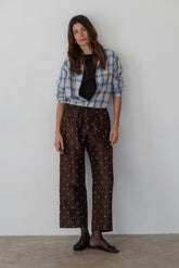 Women The Silk Taffeta Polka Cargo Pant