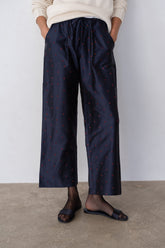 Women The Silk Taffeta Polka Cargo Pant