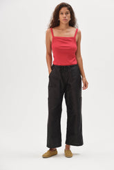 Women The Silk Taffeta Cargo Pant