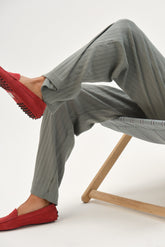 Women The Pointelle Simple Crop Pant