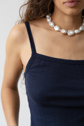 Women The Pointelle Square Neck Tank