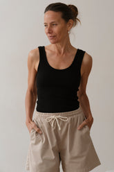 Women The Rib Scoop Tank