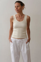 Women The Rib Scoop Tank