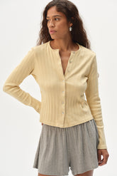 Women The Varied Rib Cardigan
