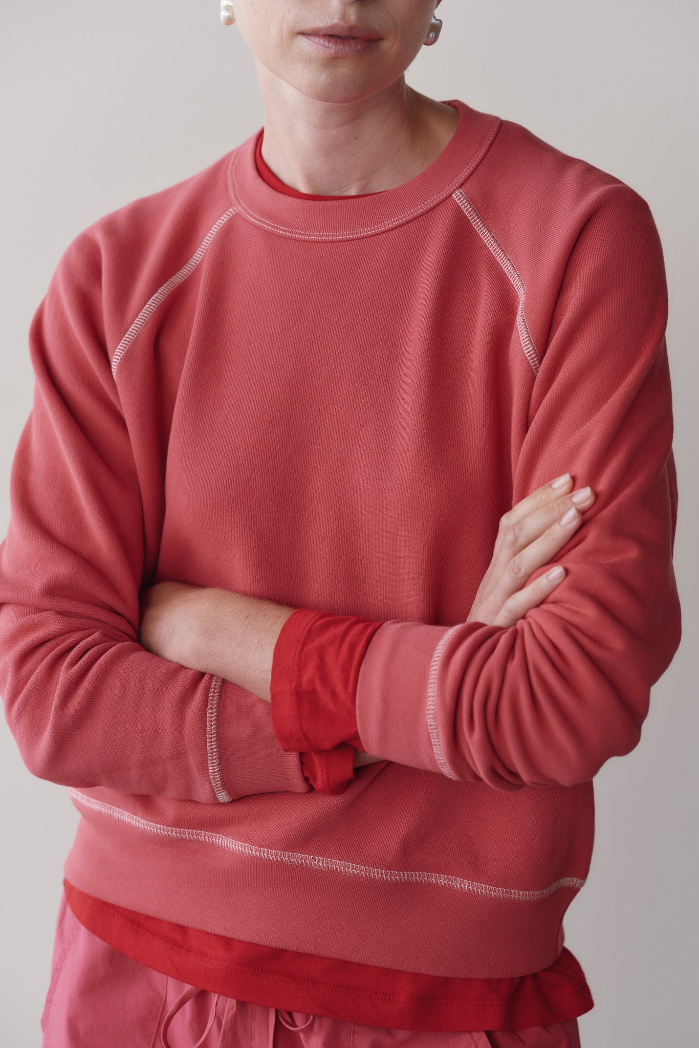 Women The Eco-Terry Contrast Stitch Sweatshirt