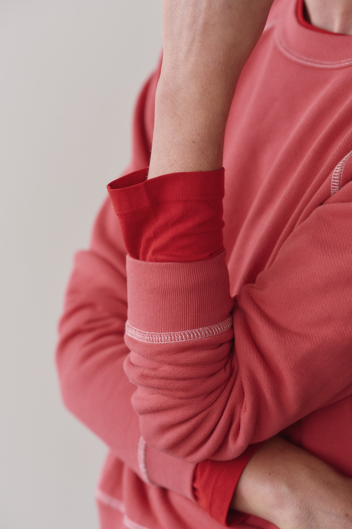 Women The Eco-Terry Contrast Stitch Sweatshirt