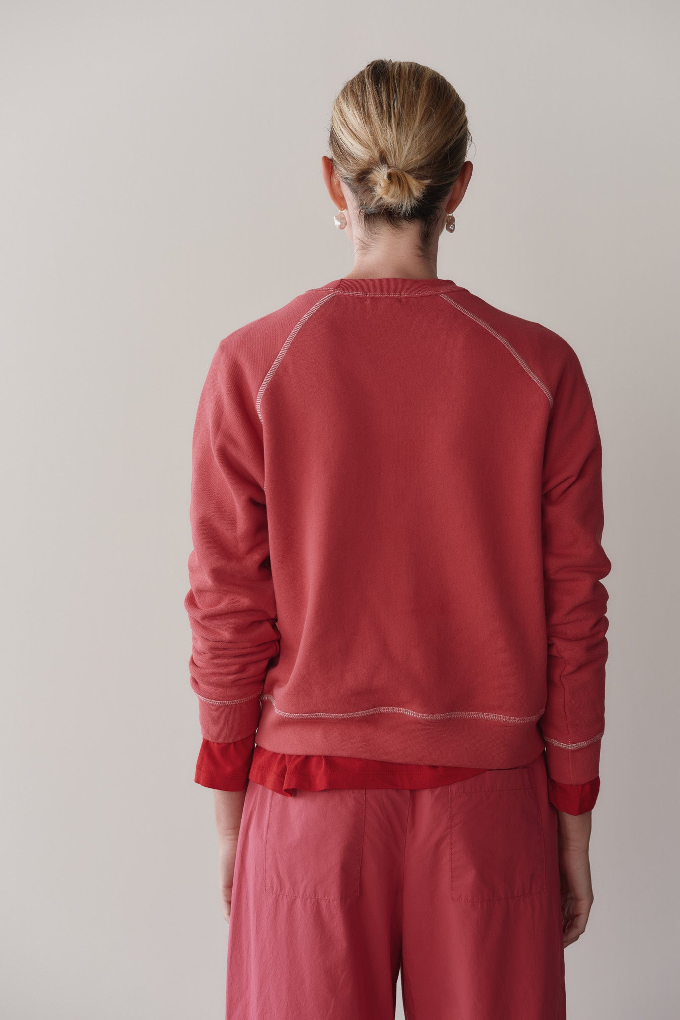 Women The Eco-Terry Contrast Stitch Sweatshirt